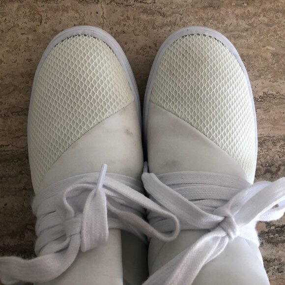 Women's White Steve Madden Fashion Sneakers Size 6.5 - Picture 5 of 9